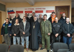 Священнослужитель благословил новобранцев на военную службу